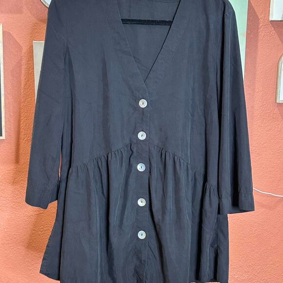 ZARA Black Babydoll Tunic | Medium - Picture 2 of 5